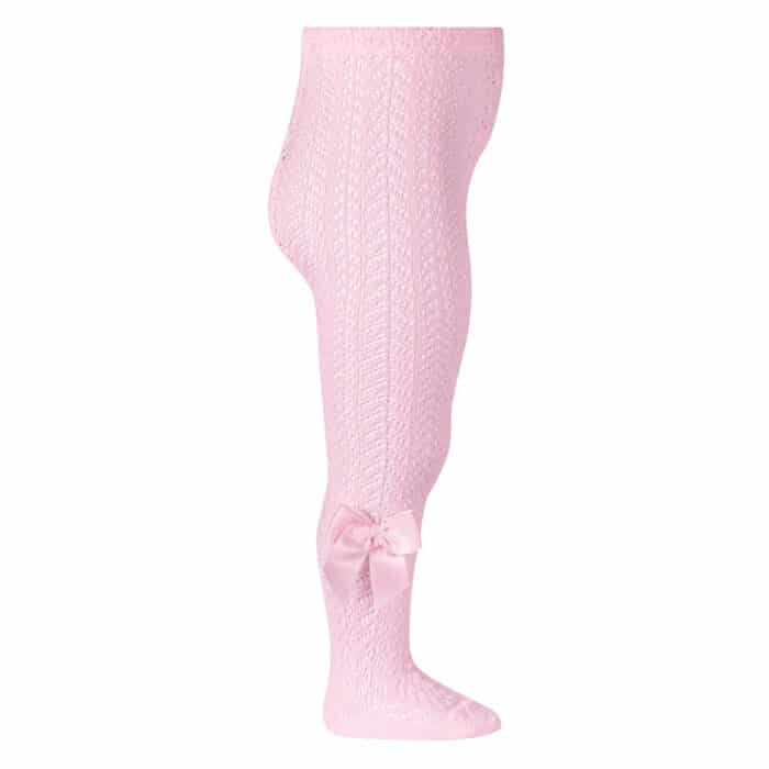 Cóndor maillot opengewerkt met strik lichtroze 2530/1