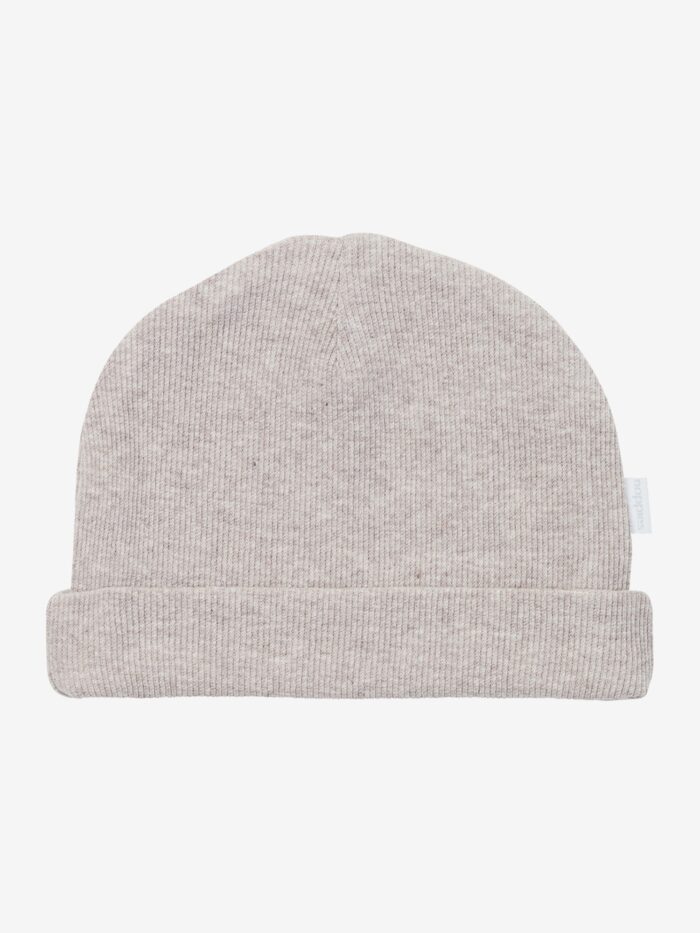 Noppies muts rib nevel taupe