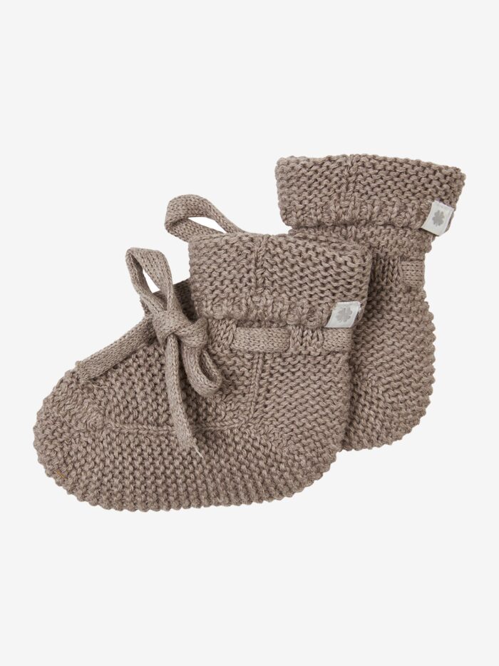 Noppies slofjes gebreid nelson taupe
