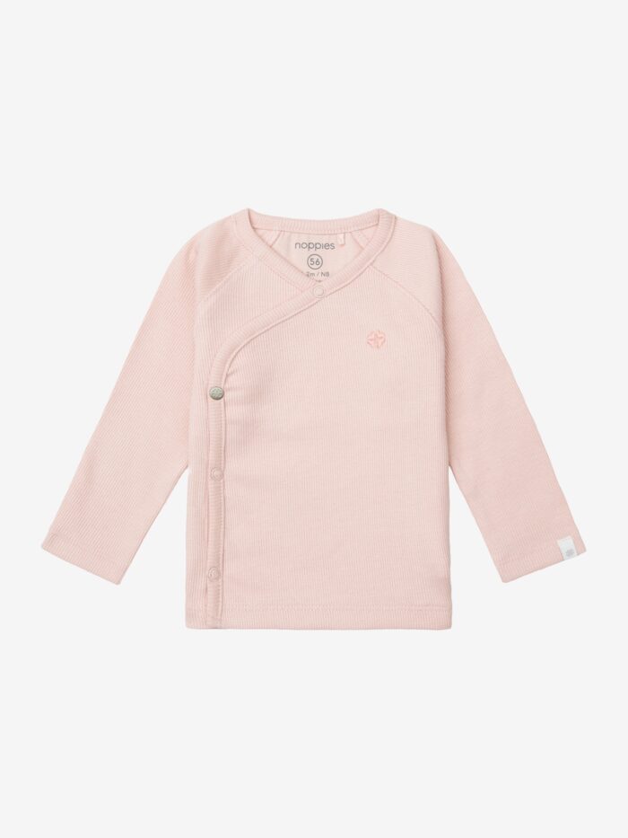 Noppies overslag top rib nayuki rose