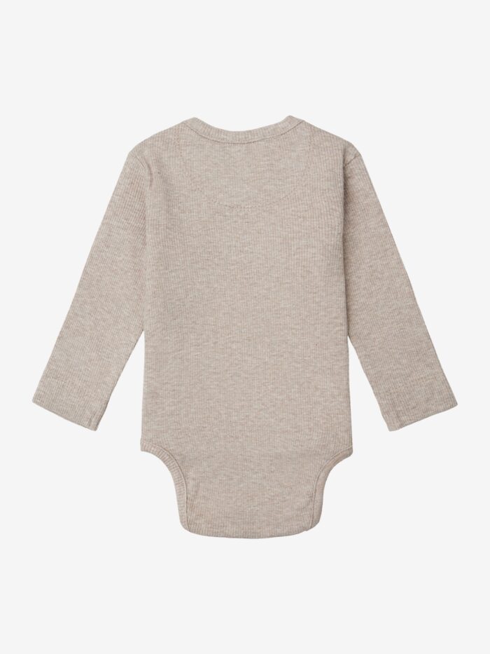 Noppies romper rib nino taupe - Afbeelding 2