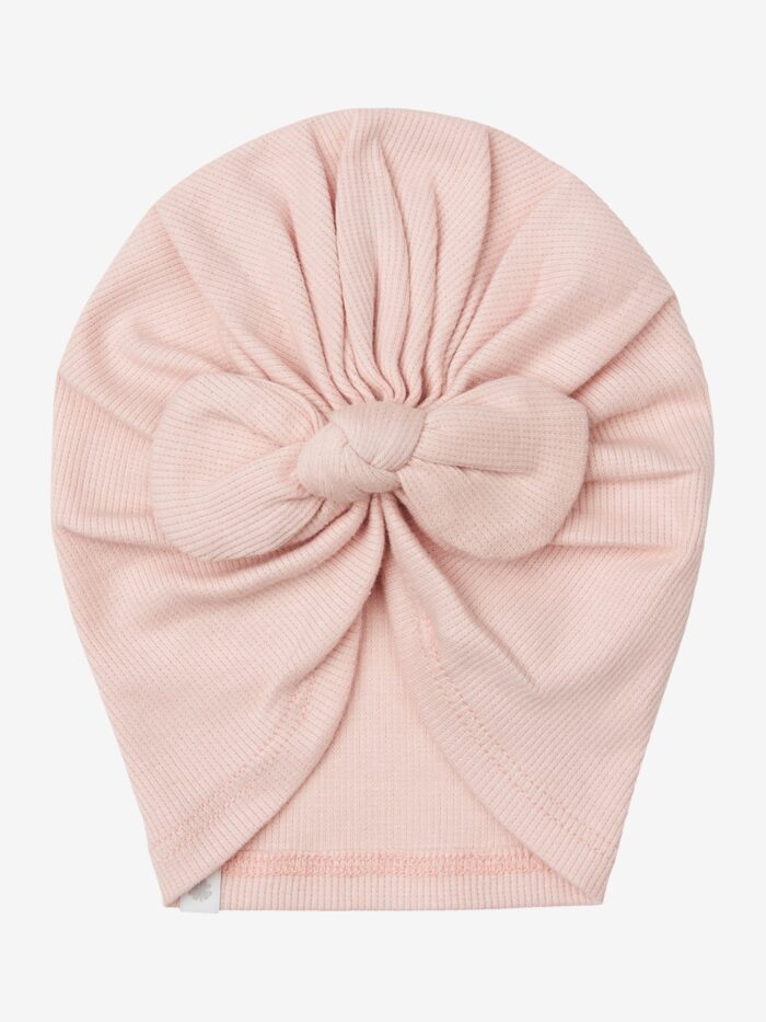 Noppies muts rib met strik niwot rose