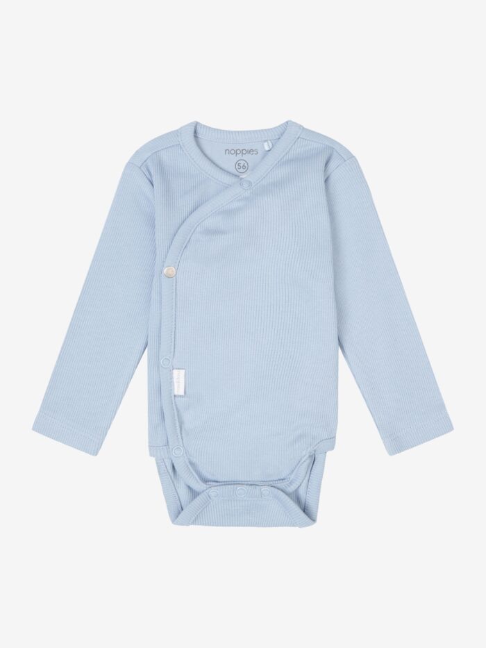 Noppies romper rib narellan blue fog
