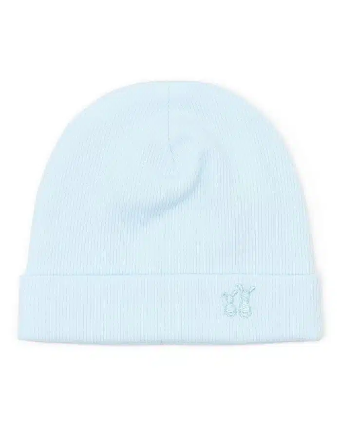 Poetree mutsje rib light blue