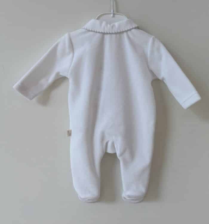 Baby gi boxpak met kroon wit/grijs - Afbeelding 2