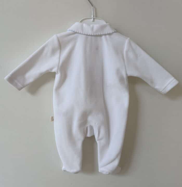 Baby gi boxpak met kroon wit/blauw - Afbeelding 2