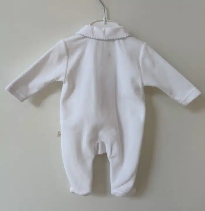 Baby gi boxpak met kroon wit/blauw - Afbeelding 2