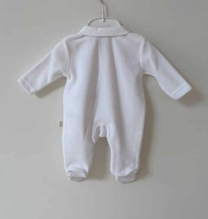 Baby gi boxpak velours wit BG530 - Afbeelding 2