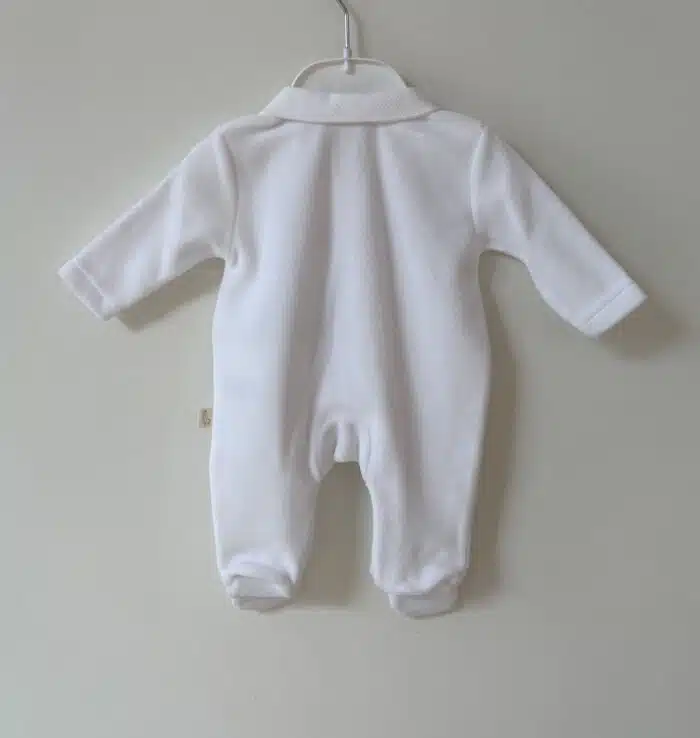 Baby gi boxpak velours wit BG530 - Afbeelding 2