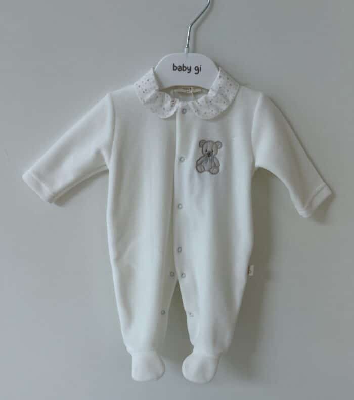 Baby gi boxpak met teddy beer ivory/roze TM53