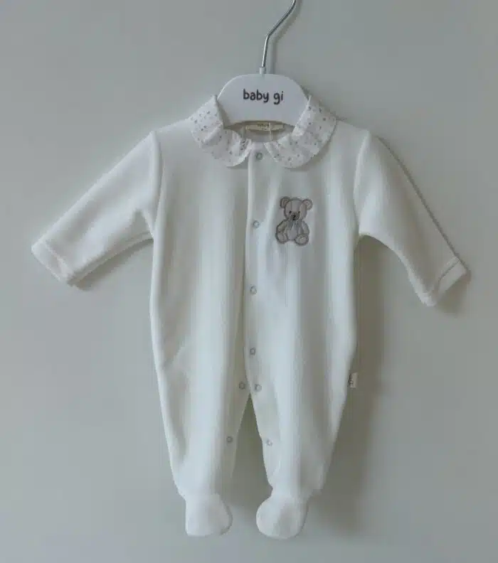 Baby gi boxpak met teddy beer ivory/roze TM53