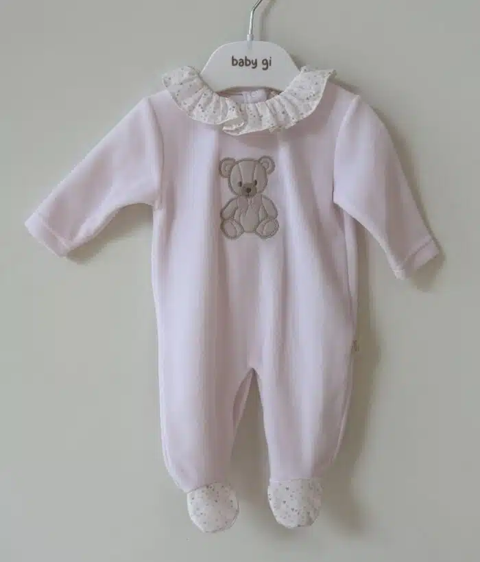 Baby gi boxpak met teddy beer roze TM50