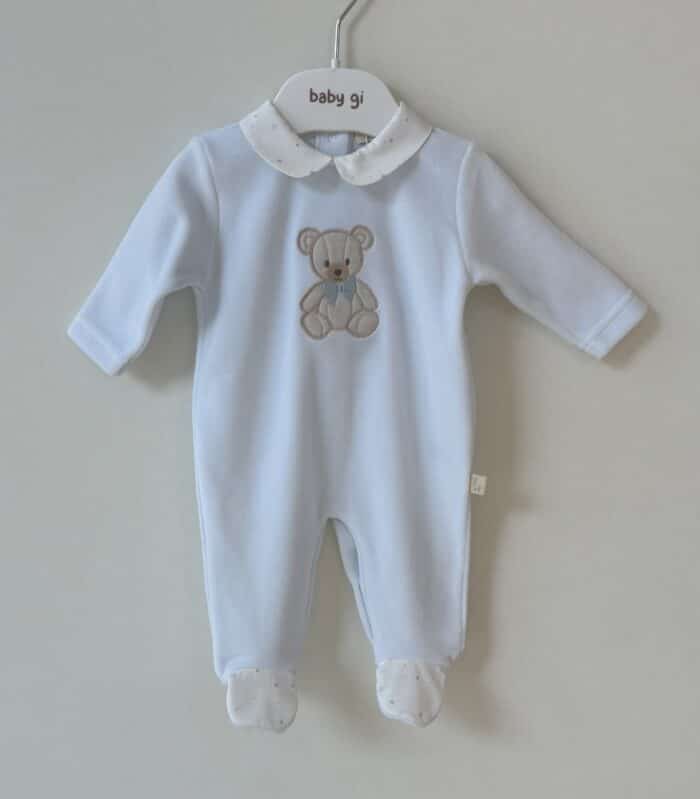 Baby gi boxpak met teddy beer blauw TM50