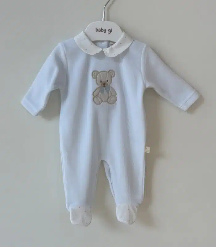 Baby gi boxpak met teddy beer blauw TM50