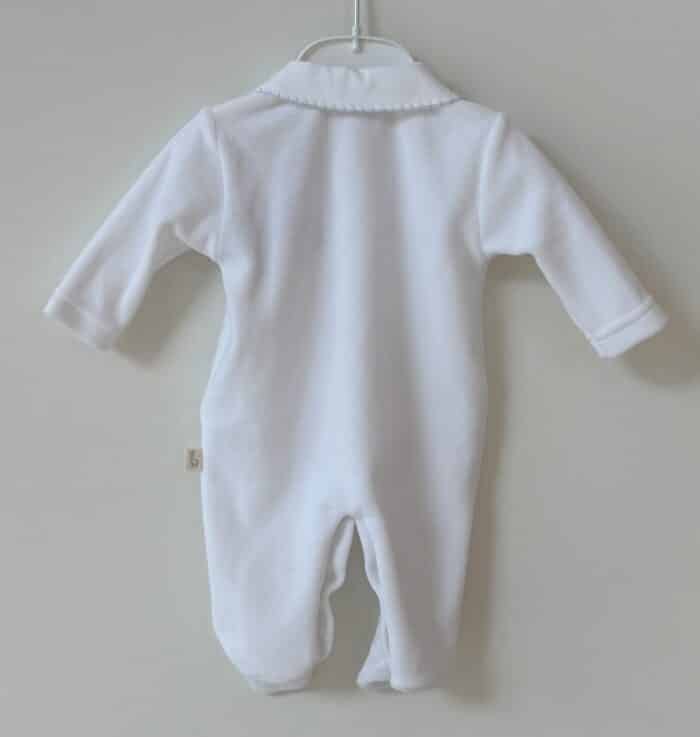 Baby gi boxpak met hobbel paard wit/blauw RH53 - Afbeelding 2