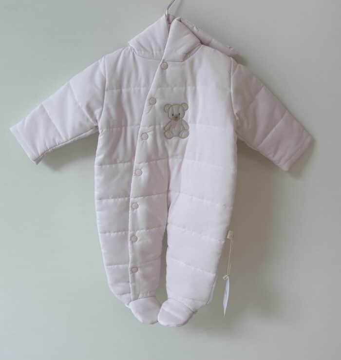 Baby gi skipak met teddy beer roze