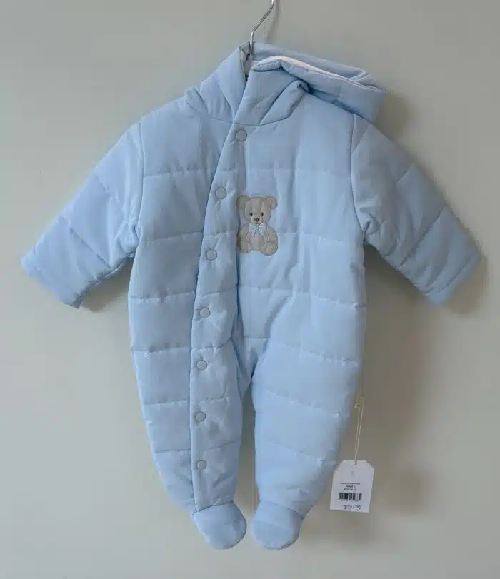 Baby gi skipak met teddy beer blauw