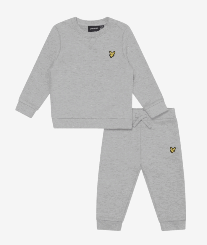 Lyle & Scott baby jogging pak lichtgrijs