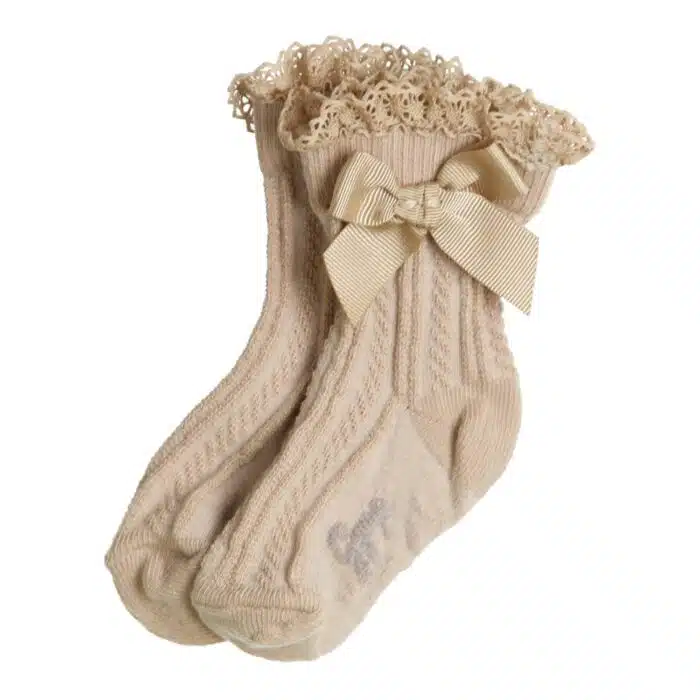 Gymp girls sokjes 5771 beige