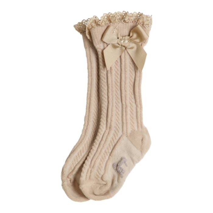 Gymp girls knie kousen 5772 beige