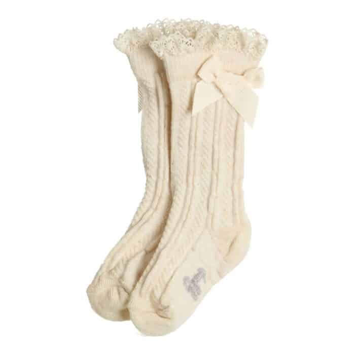 Gymp girls knie kousen 5772 vanille