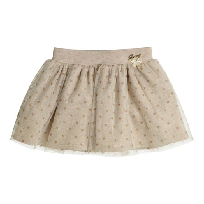 Gymp rokje 5628 beige/goud