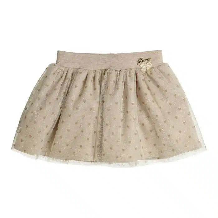 Gymp rokje 5628 beige/goud
