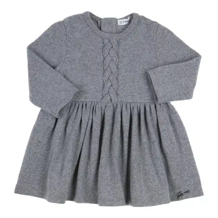 Gymp jurk 5508 grijs/glitter
