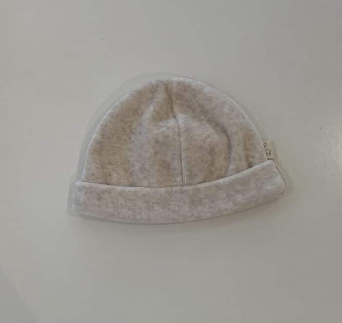 Baby gi basis muts velour beige