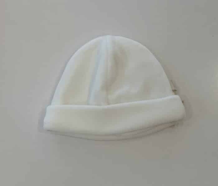 Baby gi basis muts velour ivory