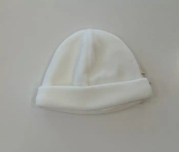 Baby gi basis muts velour ivory