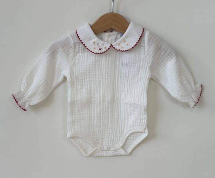 Babidu romper kerst 1305 blanco