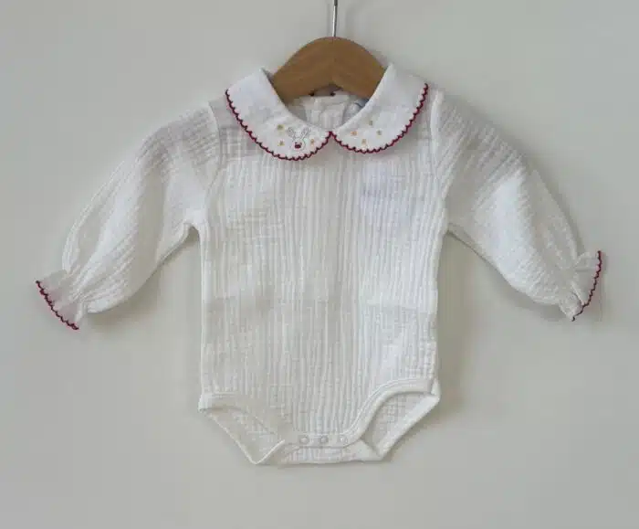 Babidu romper kerst 1305 blanco