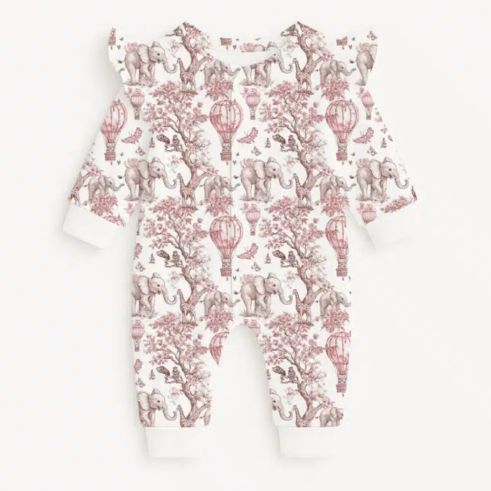 Little pie onesie pyjama africa pink