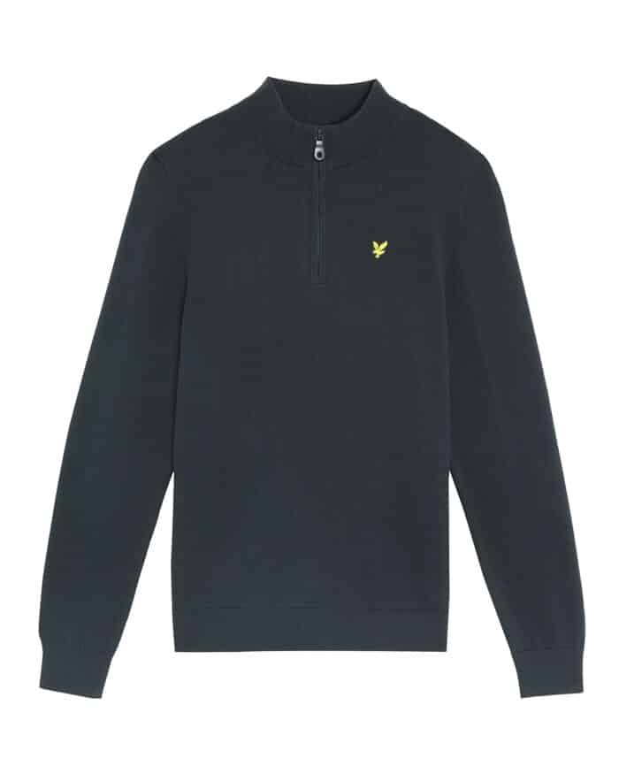 Lyle & Scott zip jumper navy