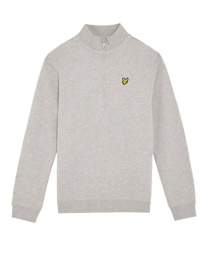 Lyle & Scott zip pullover grey marl