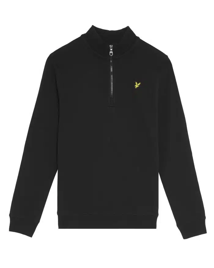 Lyle & Scott zip pullover black