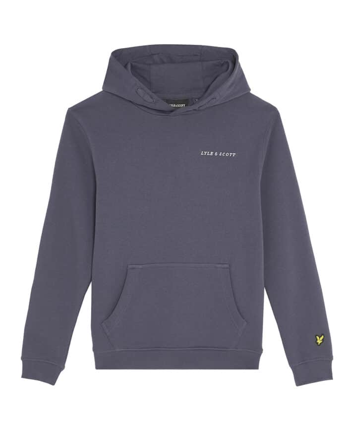 Lyle & Scott hoodie script graystone
