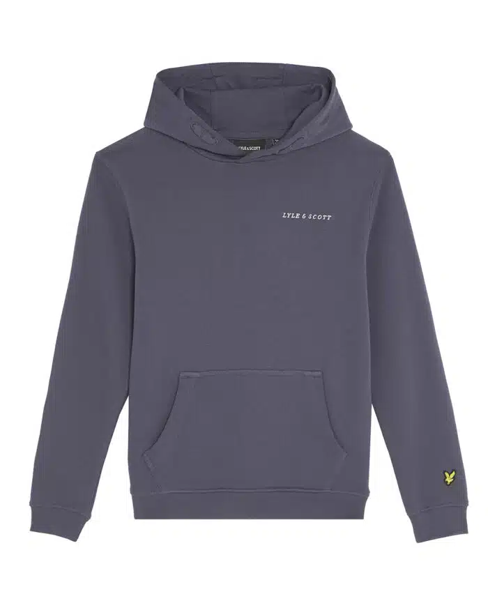 Lyle & Scott hoodie script graystone