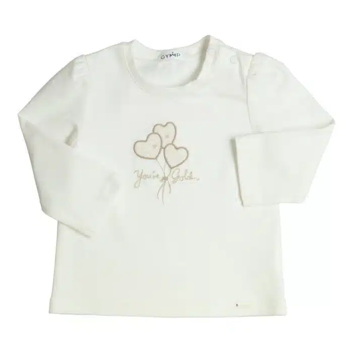 Gymp shirt hartjes 5764 off white