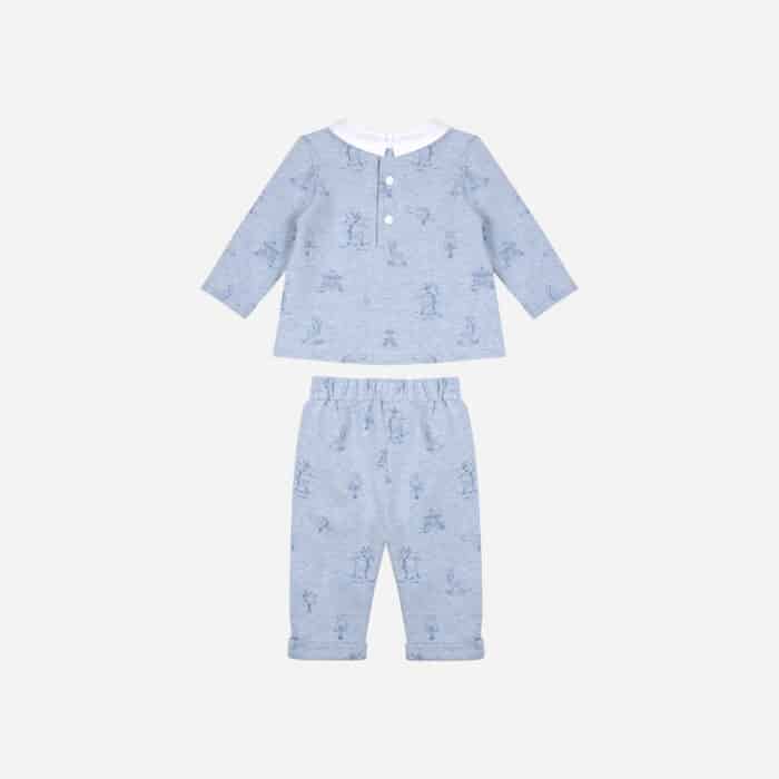 Patachou boys set 33075  blauw melange - Afbeelding 2