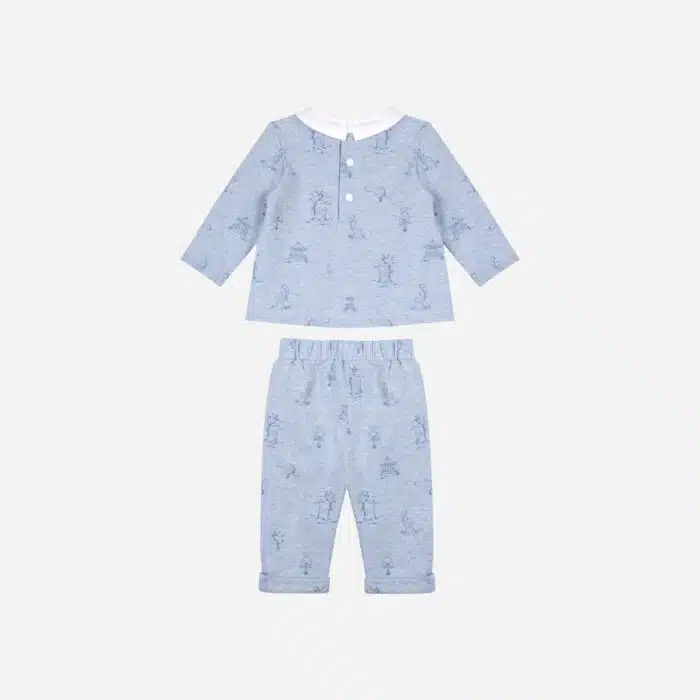 Patachou boys set 33075  blauw melange - Afbeelding 2