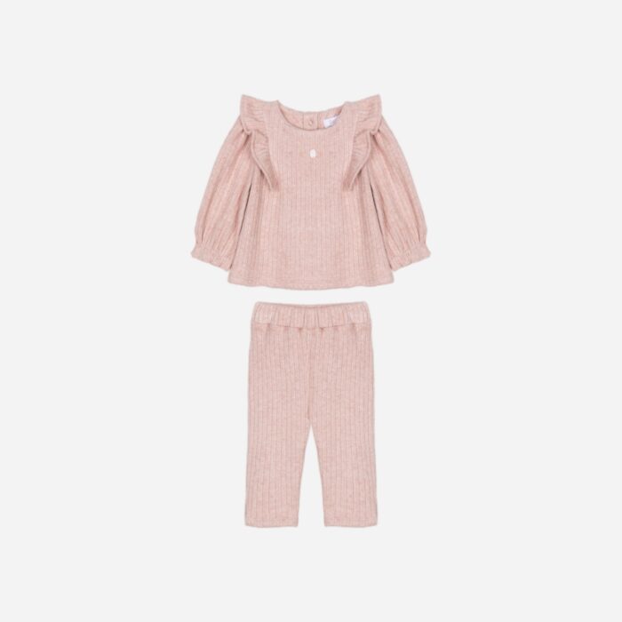 Patachou girls set 33095 dusty pink