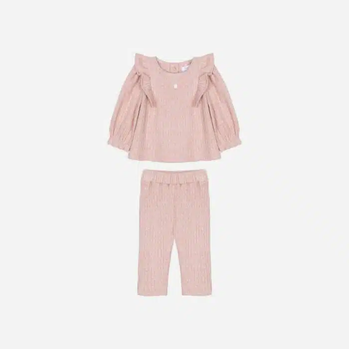 Patachou girls set 33095 dusty pink