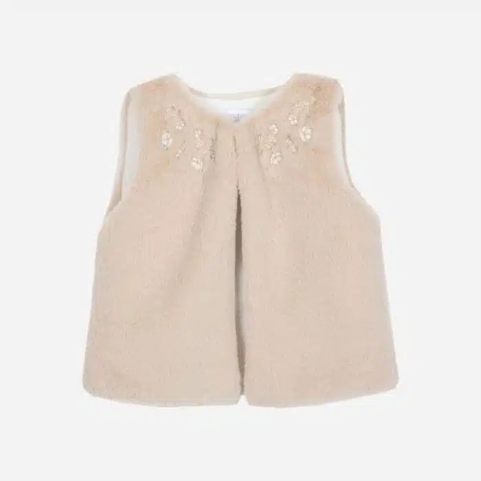 Patachou bont bodywarmer 33221 beige