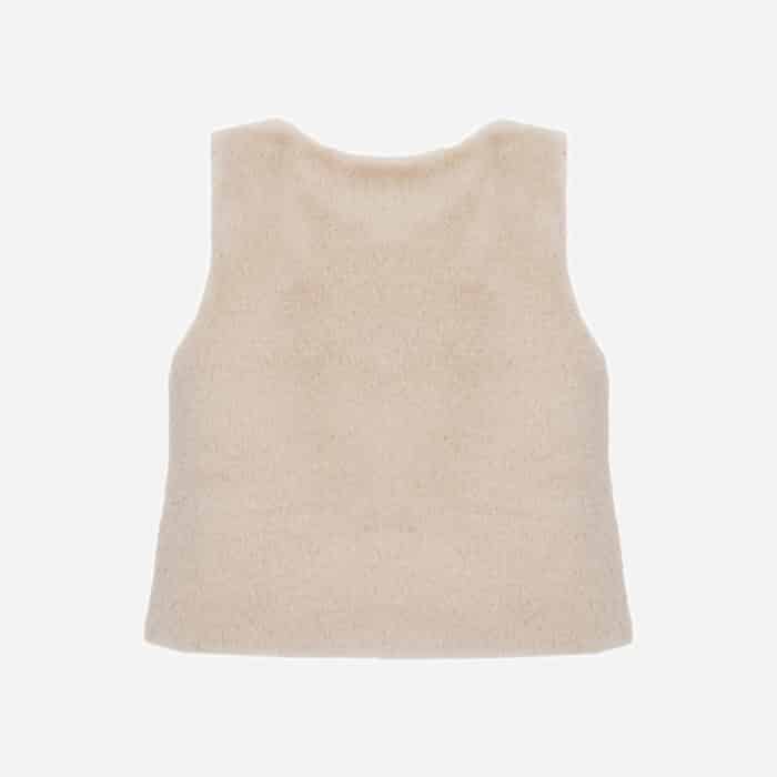 Patachou bont bodywarmer 33221 beige - Afbeelding 2