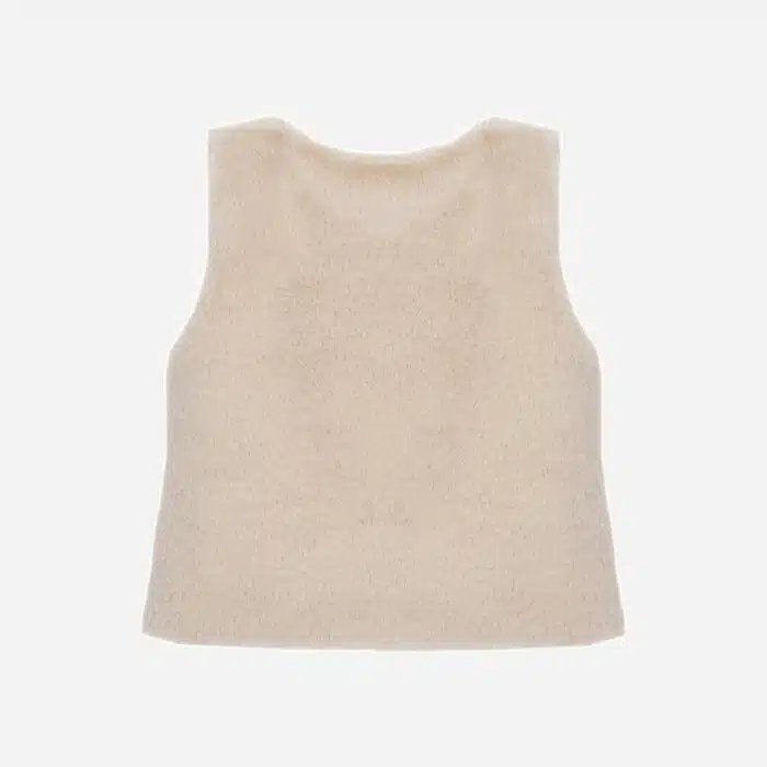 Patachou bont bodywarmer 33221 beige - Afbeelding 2