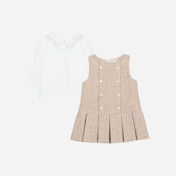 Patachou jurkje + top 33227 beige