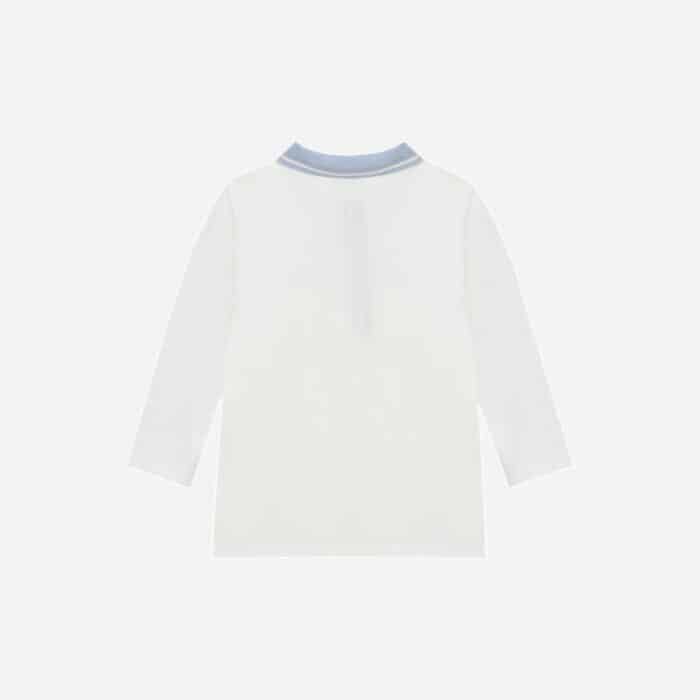 Patachou set polo + broek 33304 blauw melange - Afbeelding 4