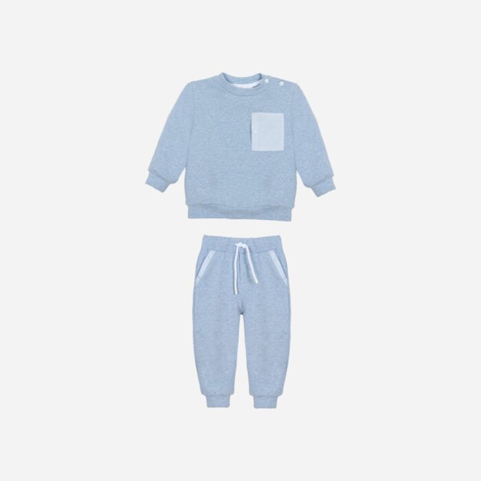 Patachou joggingpak 33305  blauw melange